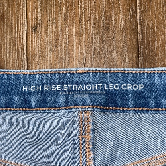 Chicos Jeans High rise crop wide leg Straight light wash SZ 2.5 US 14 - Picture 7 of 11